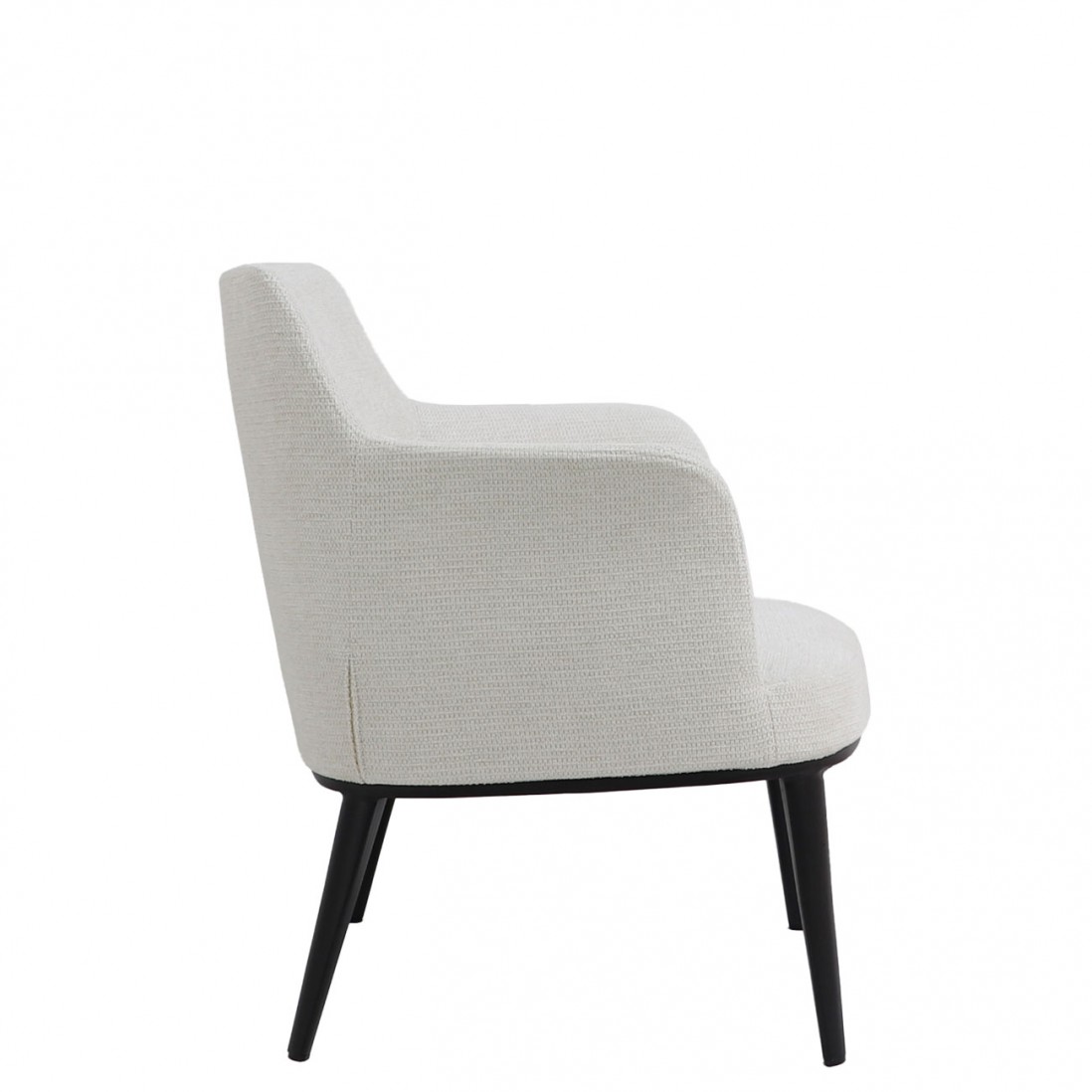Metal and Fabric Armchair Marselha Cream