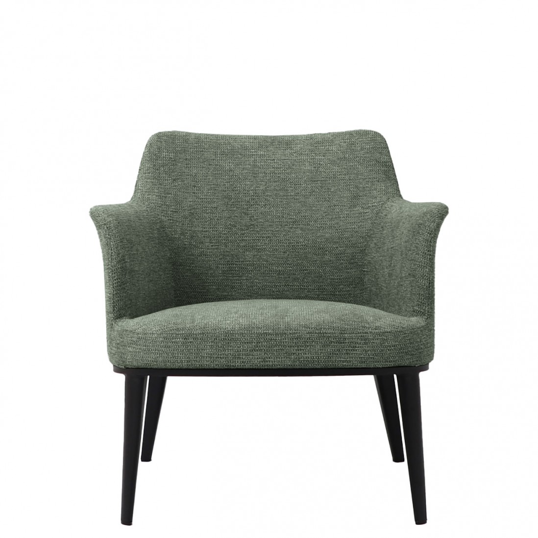 Metal and Fabric Armchair Marselha Green