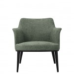 Metal and Fabric Armchair Marselha Green