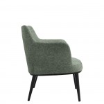 Metal and Fabric Armchair Marselha Green