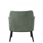 Metal and Fabric Armchair Marselha Green