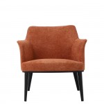Metal and Fabric Armchair Marselha Orange