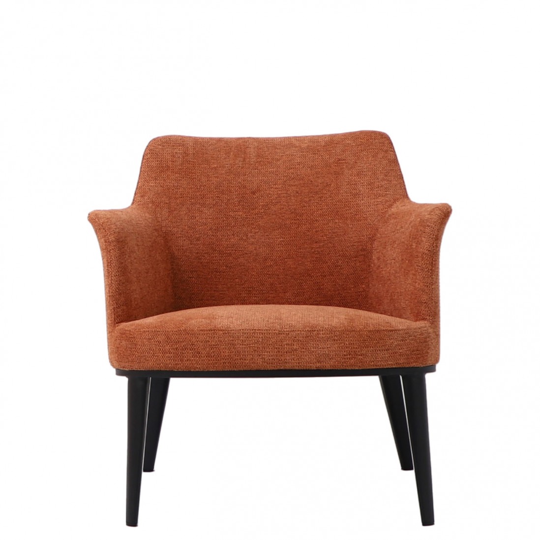 Metal and Fabric Armchair Marselha Orange
