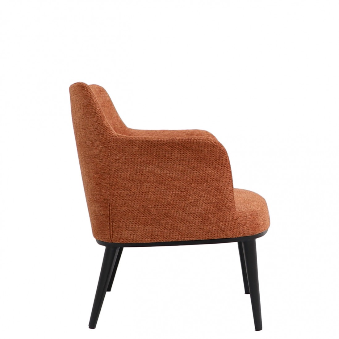 Metal and Fabric Armchair Marselha Orange