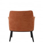 Metal and Fabric Armchair Marselha Orange