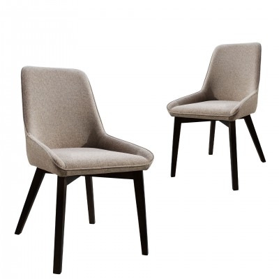 Fabric Dining Chair Cambrai Beige - Pack 2