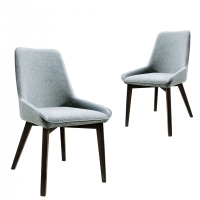 Fabric Dining Chair Cambrai Gray - Pack 2