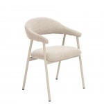 Silla de Comedor de Tejido Euron Gris Pardo