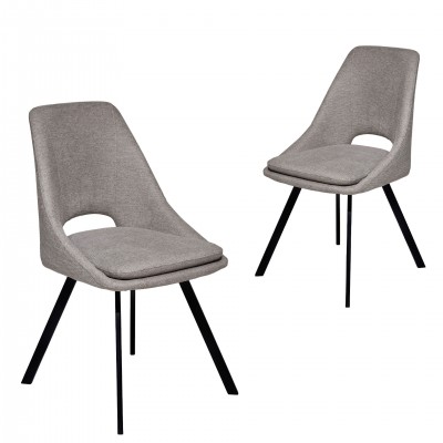 Fabric Dining Chair Loriente Beige - Pack 2