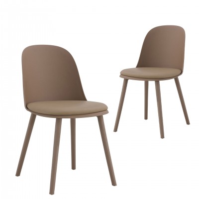 Nordic Kitchen Chair Calais Beige - Pack 2