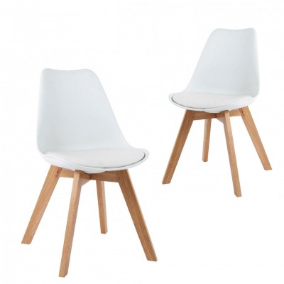 Nordic Kitchen Chair Scandinave White - Pack 2