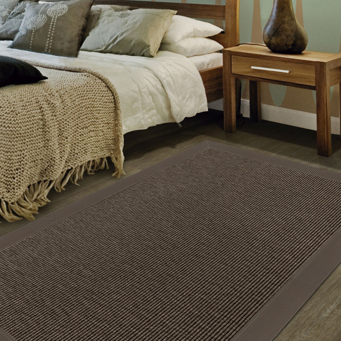 In & Out Custom Rug Natural 031 Dark Brown