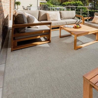 In & Out Custom Rug Natural Bahia 4211 Gray
