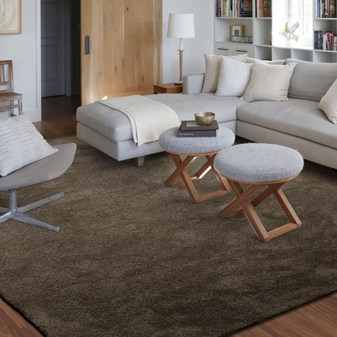 Custom Rug Livorno 044 Brown
