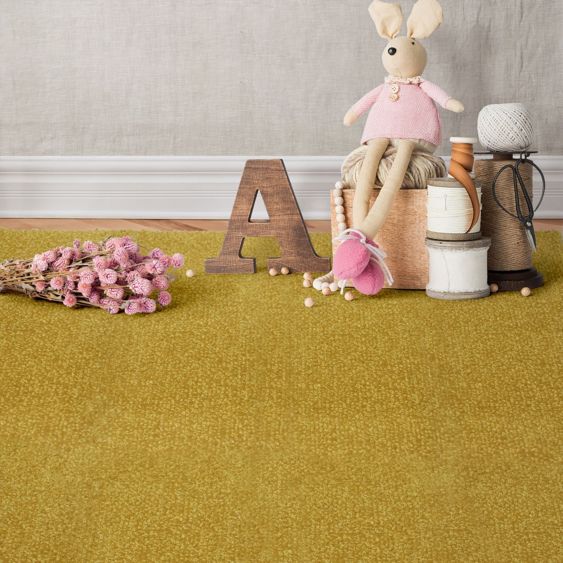 Custom Rug Pisa 153 Yellow