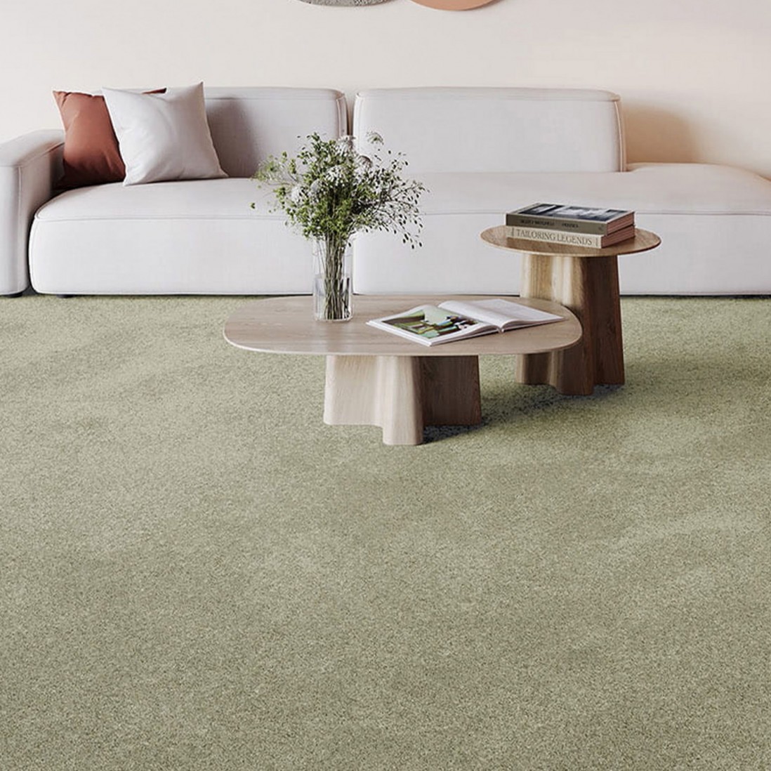 Recycled Custom Rug Amaroni 024 Dry Green