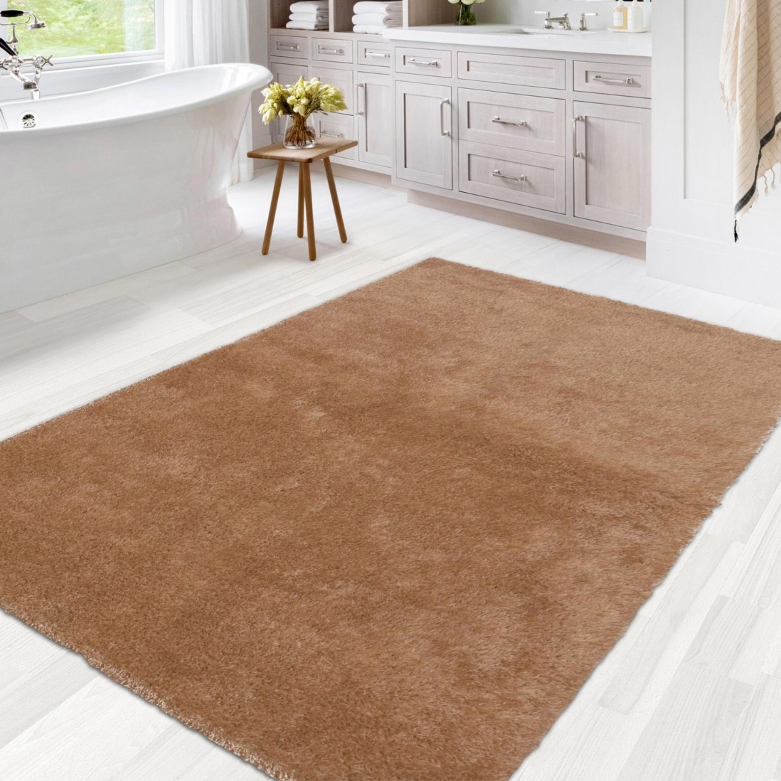Washable Custom Rug Santillana 987 Dark Beige
