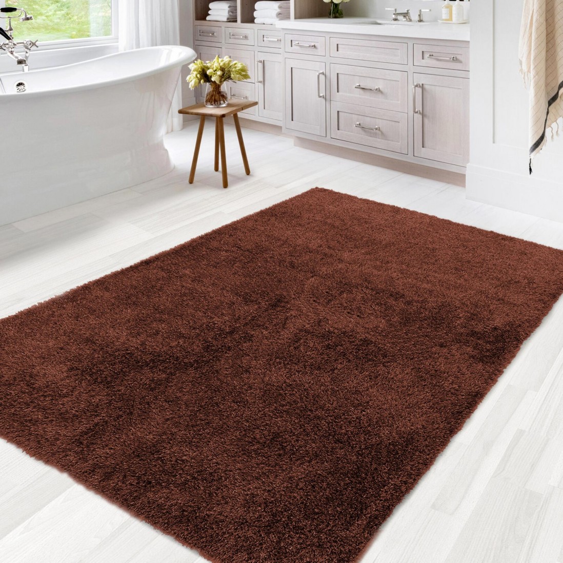 Washable Custom Rug Santillana 008 Brown