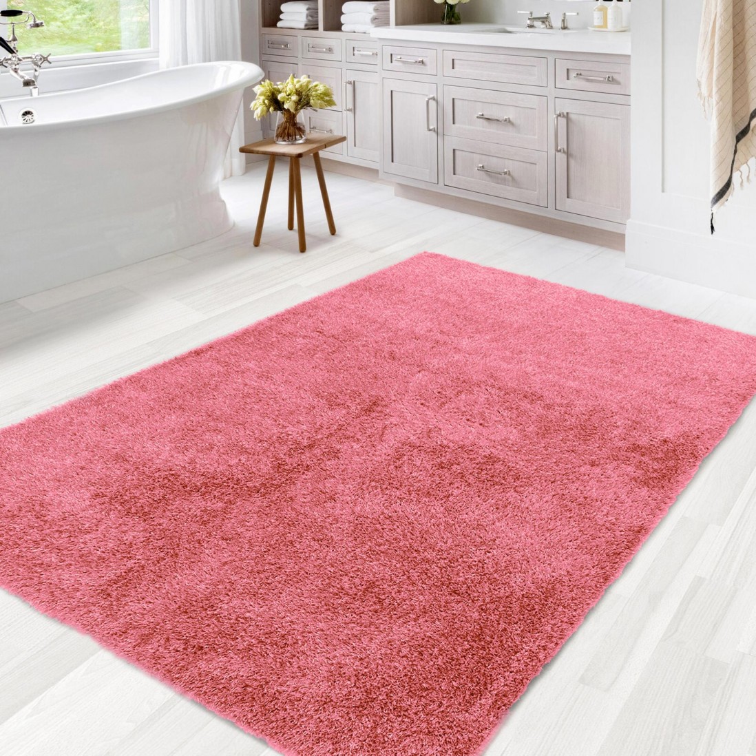 Alfombra a Medida Lavable Santillana 003 Rosa