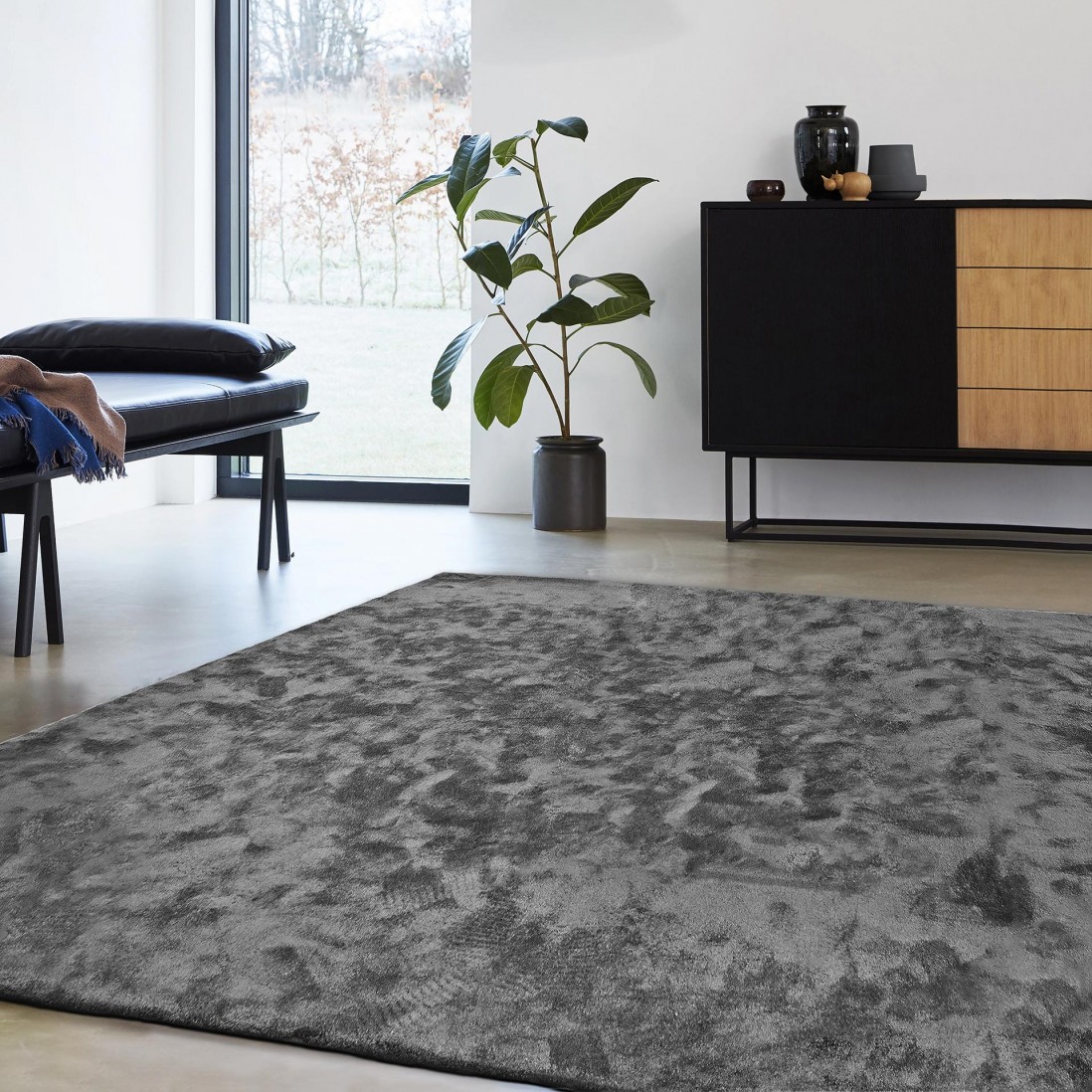 Custom Rug Vicenza 097 Dark Gray