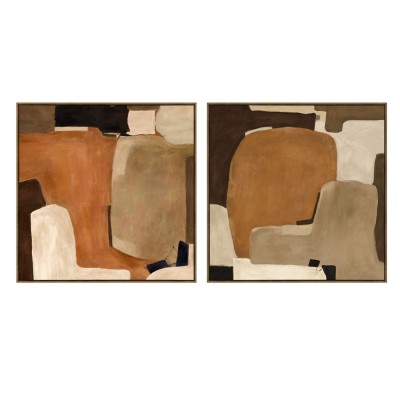 Cuadro Decorativo Abstracto 641A Marrn