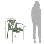 Silla para Interior y Exterior Bandol Verde