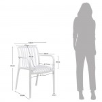 Indoor and Outdoor Chair Bandol White