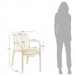 Indoor and Outdoor Chair Bandol Cream