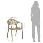 Indoor and Outdoor Chair Avelan Beige