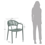 Silla para Interior y Exterior Avelan Verde