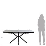 Mesa de Comedor Extensible 120(180)X80 cm Fenix