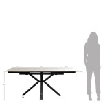 Mesa de Comedor Extensible 120(180)X80 cm Fenix