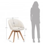 Swivel Dining Chair Cream