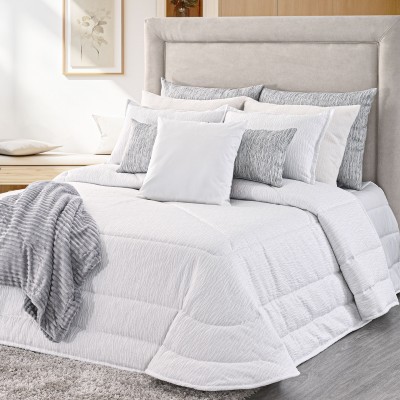 Dian Plain Double Bed Bedspread Gray