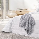 Dian Plain Double Bed Bedspread Gray
