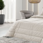 Edredn de Cama Doble Ayara Lisa Natural