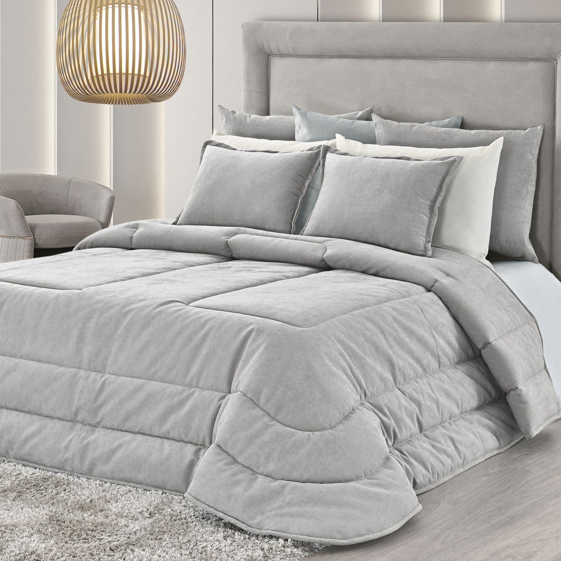 Ayara Plain Double Bed Bedspread Green