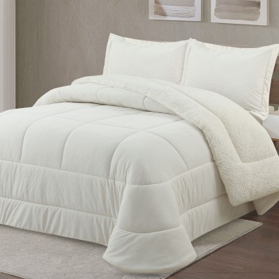 Neri Plain Double Bed Bedspread Natural