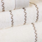 100% Cotton Ravi 3 Towels Bath Set White