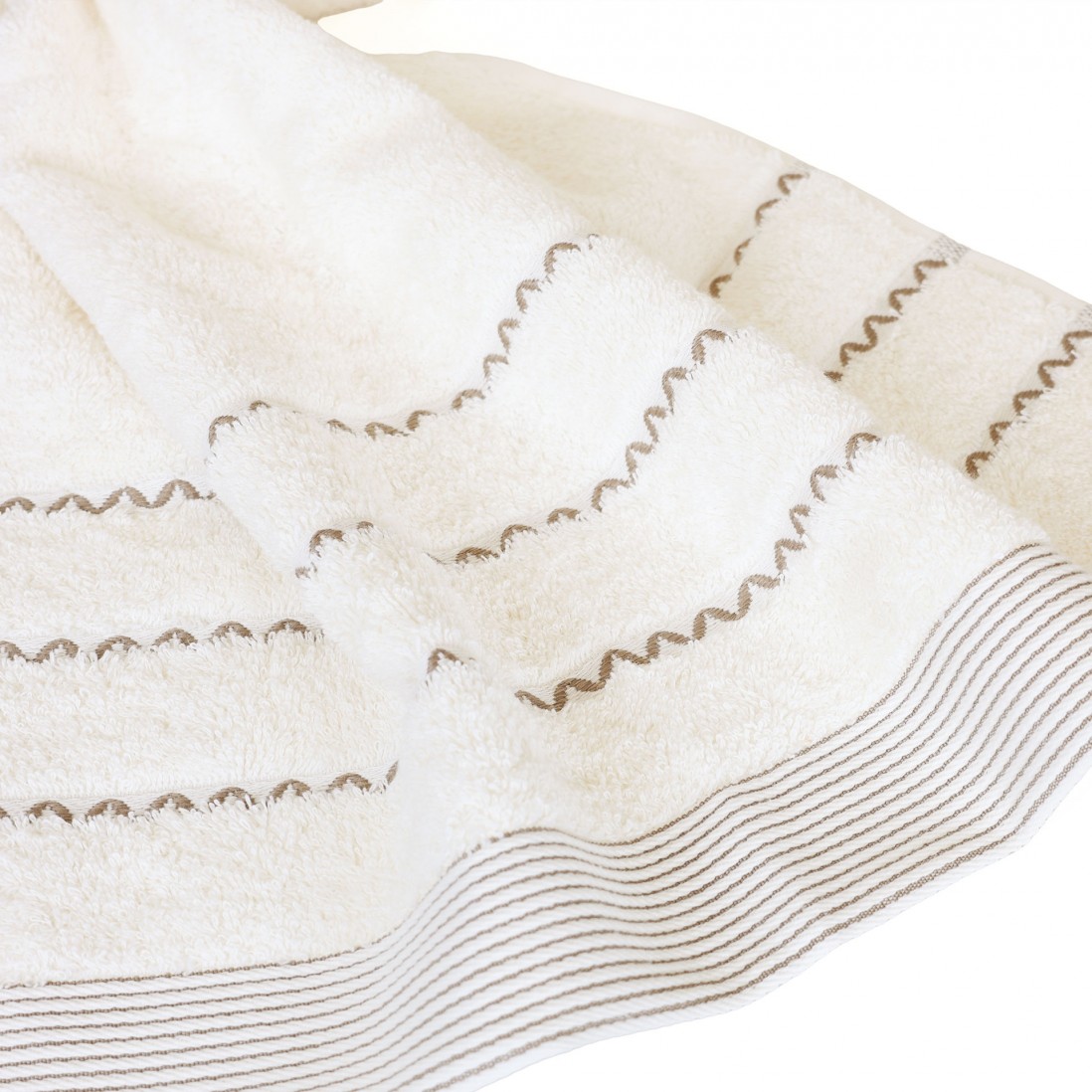 100% Cotton Ravi 3 Towels Bath Set White