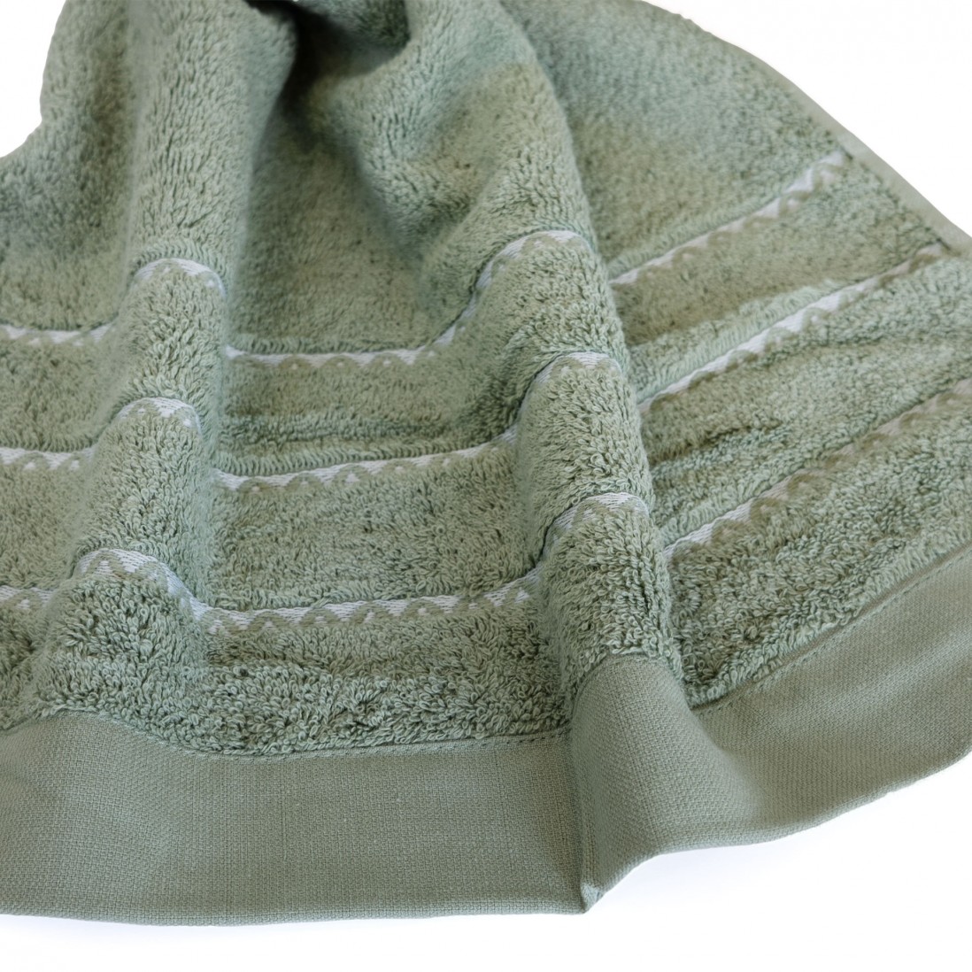 100% Cotton Ravi 3 Towels Bath Set Green