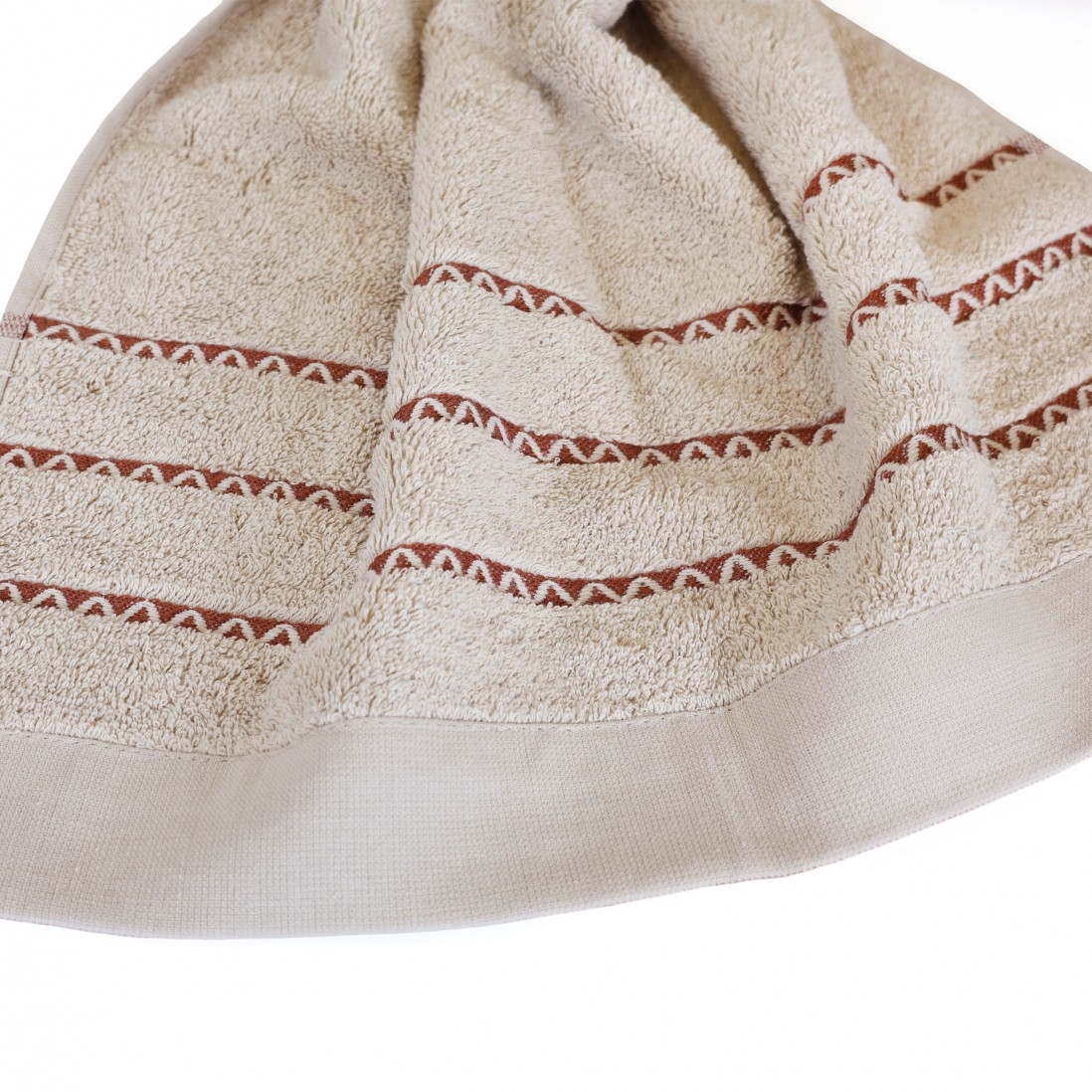 100% Cotton Ravi 3 Towels Bath Set Camel