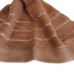 100% Cotton Ravi 3 Towels Bath Set Terracotta