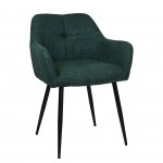 Silla de Comedor de Tejido Narbona Verde