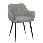 Silla de Comedor de Tejido Narbona Gris Pardo