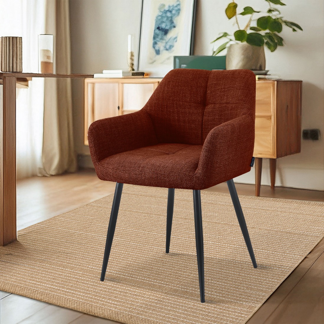 Fabric Dining Chair Narbona Orange
