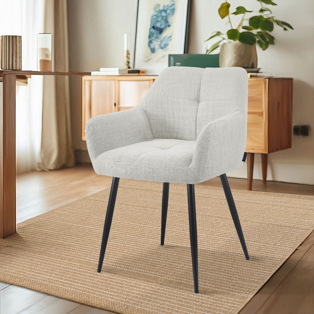 Fabric Dining Chair Narbona Beige
