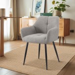 Silla de Comedor de Tejido Narbona Gris Pardo