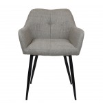 Silla de Comedor de Tejido Narbona Gris Pardo