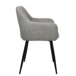 Silla de Comedor de Tejido Narbona Gris Pardo